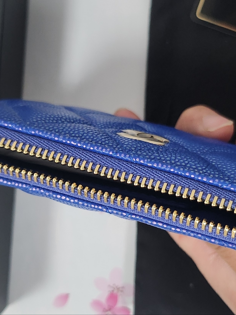 Chanel Iridescent Blue Mini O-Case - Picture 6 of 7